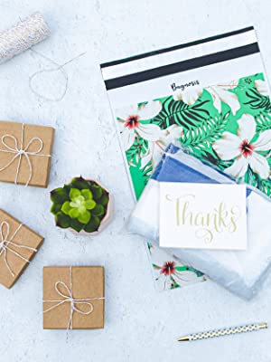 Tropical Poly Mailer, packaging bags, bag for packaging products, small business packaging supplies