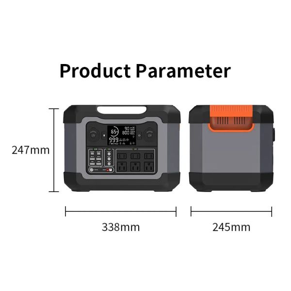 Outdoor Camping 1200W 500w Solar Generator Solar Charging Portable Power Station