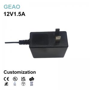 China Industrial 12V 1.5A Power Supply Adapter Wall Mount 100VAC - 240VAC on sale