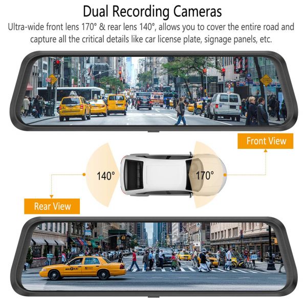 32GB Voice Control Car Camcorder FHD 1080P Dashcam Mode Parking IP57 Waterproof