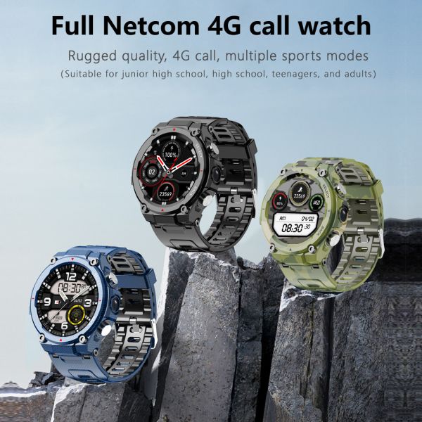 Q998 Men Women 1.28" 4G Smart Watch For IP68 Waterproof For Fitness Tracker