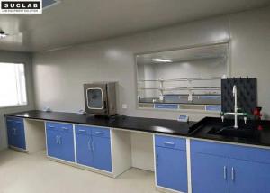 China Multi Color Laboratory Benches And Cabinets With Reagnent Shelf / PP Water Faucet wholesale