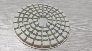 China 4  Dry Diamond Polishing Pads For Marble / Concrete / Granite / Stone on sale