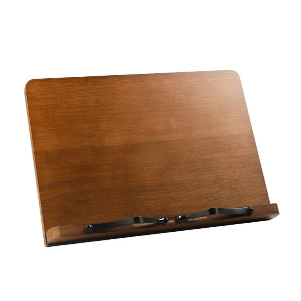 Adjustable Book Holder Tray and Page Paper Clips-Cookbook Reading Portable Sturedy Lightweight Bookstand