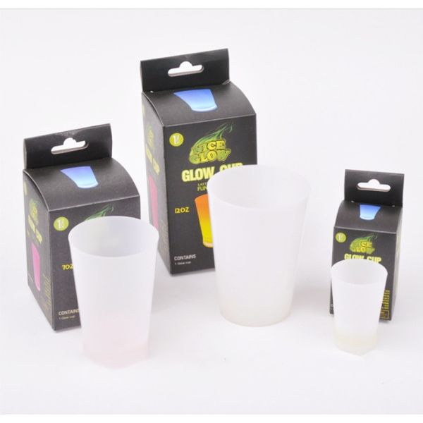Plastic Glow In The Dark Party Cups Personalized , Wedding Favors Beer Drinking Led Party Cups Flashing