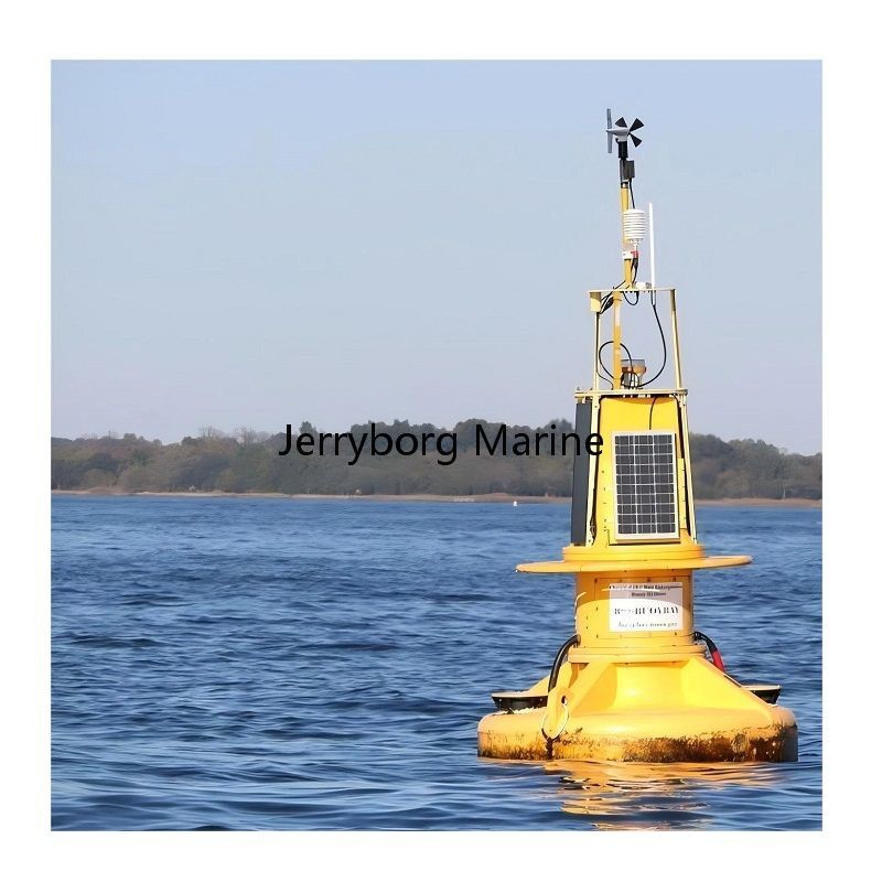 LLDPE Ocean Buoy with Solar Light & High Visibility Colors for Sea Navigation & Warning