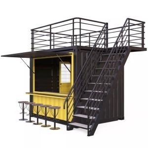 China Aluminum Alloy Windows Mini Pop-up Shop Container Coffee Shop Bar Fast-food Restaurant Convenience Store Kiosk Booth 10ft wholesale
