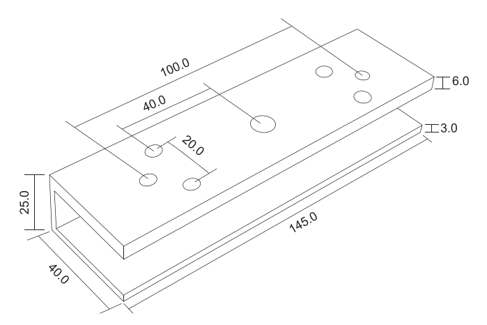 180U bracket Magnetic Lock Bracket for 180KG Electro Magnetic Door Locks