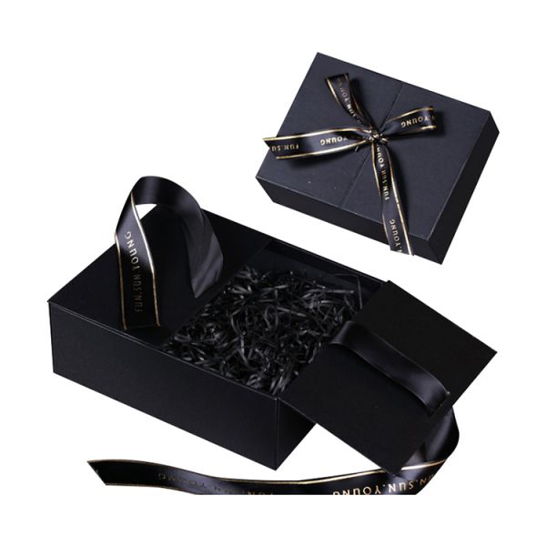 Handmade Double Door Magnet Gift Box Cosmetic Ride Gift Box Set For Wedding