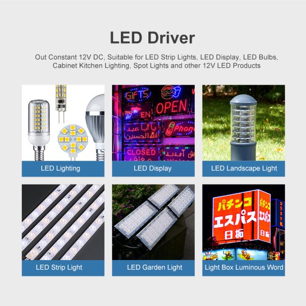 IP67 Smps Transformer LED Strip Light Parts 200W Switching Power Transformer