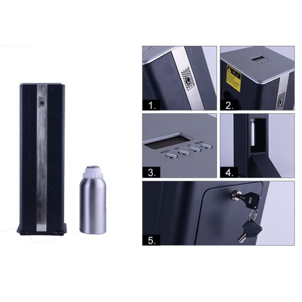 Aromatherapy Large Room Diffuser / Black Electric Essential Oil Diffuser