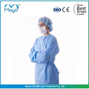 China Wholesale Nonwoven SMS Spunlace Medical Disposable Sterile Surgical Gown wholesale