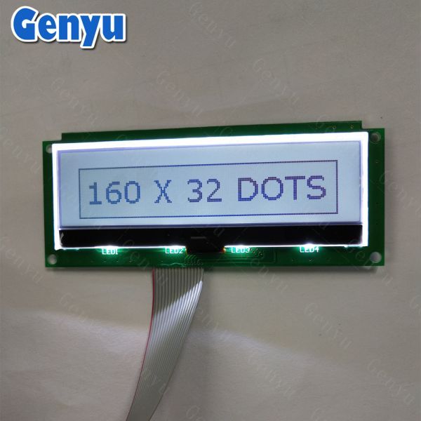 Square Round Programmable Monochrome STN/FSTN 12864 128*64 128X64 Graphic LCD Display with Customizable Backlight Color