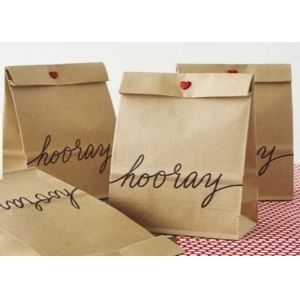 Degradable FSC Brown Eco Friendly Paper Bag