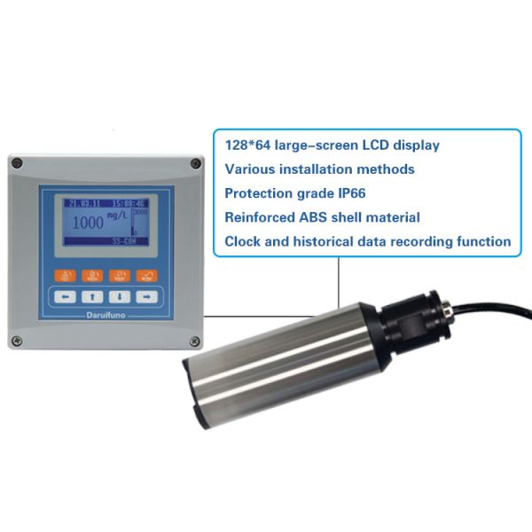 Modbus 24V Water Quality Suspended Solid Analyzer Digital SS Analyzer