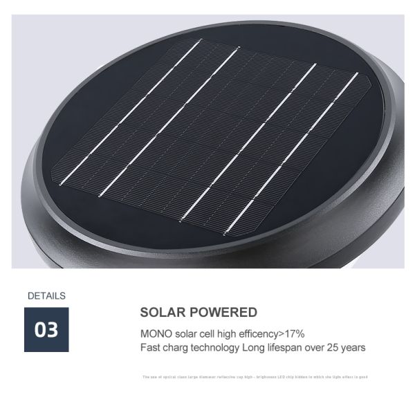 Die Cast Aluminum 20w Wall Mounted Solar Light outdooer wall lamp With 3.2v 8000mAh Battery