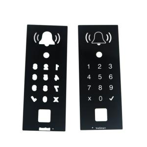 China Intelligent Security Door Lock Display Cover Glass Acrylic Control Panel wholesale