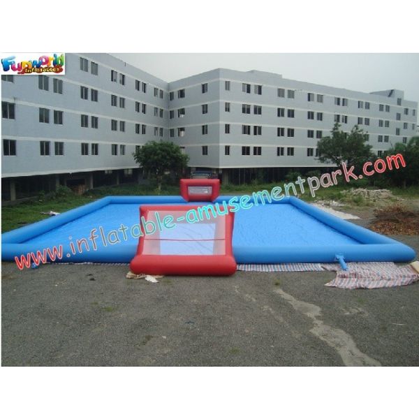 Quality Durable Inflatable Sports Games , Soapy Water Football Field for sale
