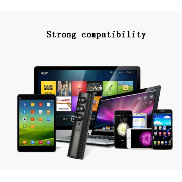 Newest car bluetooth receiver 3.5 mm DC handsfree calling aux car kit speaker OEM order welcomed for iPhoneX 7plus