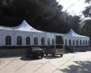 China Large Luxury White Outdoor Event Tent High Peak Frame Durable For Exhibition wholesale