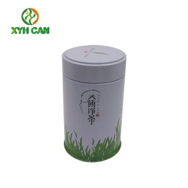 Tea Tin Can Easy to Carry Small Size Tinplate Material Matting Printing Tin Cans for Longjin Tea