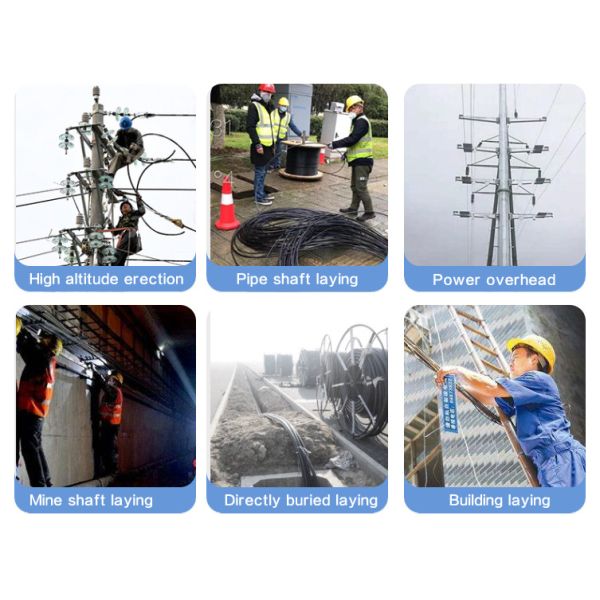 24 Core ADSS Fiber Optic Cable G652D Self Supporting Aerial Fiber Cable