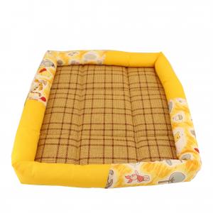 China 34 32 26 inch Comfortable Pet Bed couch Summer Rattan Mat Fabric 3D Structure Moisture Ventilation on sale