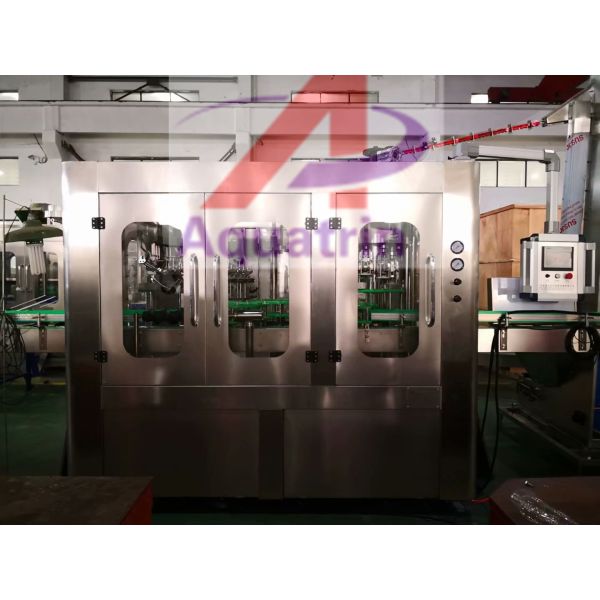 220V 50Hz Glass Milk Bottle Filling Machine With Overload Protection