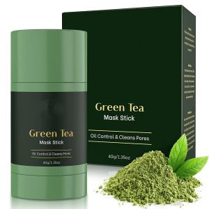 China Natural Green Tea Face Mask Stick For Cleansing Whitening Anti-Acne wholesale