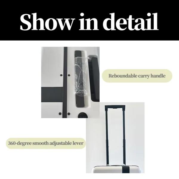 Travel Partner Fashionable Smart Riding Trolley Luggage Automatically Follows Traveler Durable TSA Lock Carry-On Suitcase