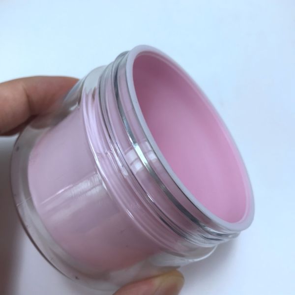 Elegant Airtight PET PP Cosmetic Jars Double Walled Plastic Jar With Lids