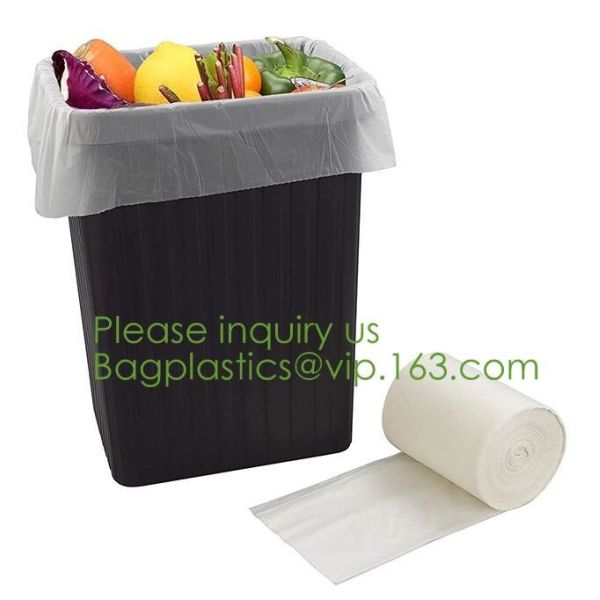 Drawstring Drawtape liner sacks, sachets, closure,shopping biodegradable compostable clear plastic grocery shopping bag,