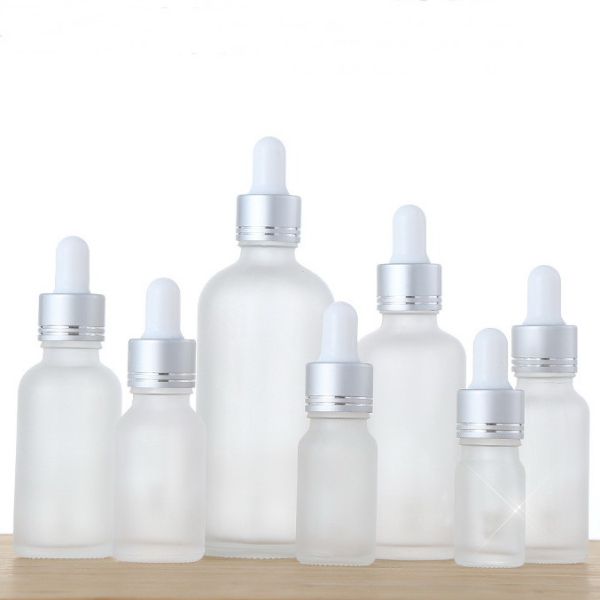 Quality 15ml / 60ml Glass Bottles Containers For Essential Oil No Leakage Clear for sale