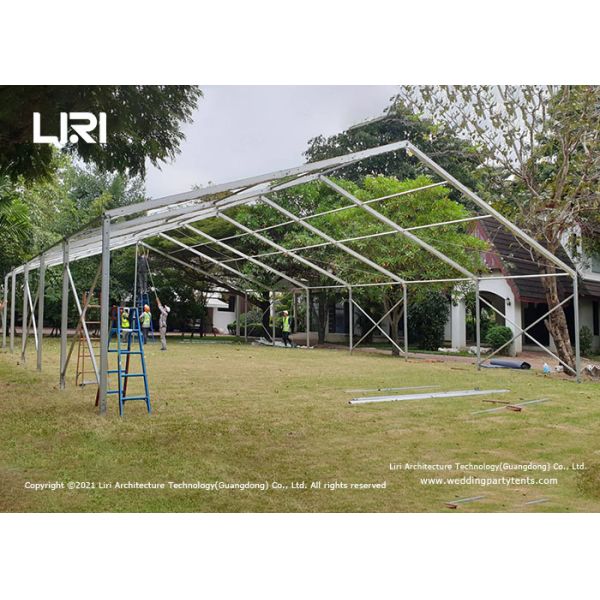 Four Channel Aluminum Tent with White pvc cover For Outdoor Wedding Events