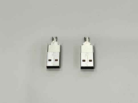USB 2.0 AM Three-Piece Back Cover Connector | Electrical Signal Wire Cable Terminal Connector | Tin Plated Power Transmission Male Plug