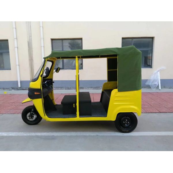 Quality Yellow Electric Passenger Tricycle Road Legal Tuk Tuk Electric Rickshaw for sale