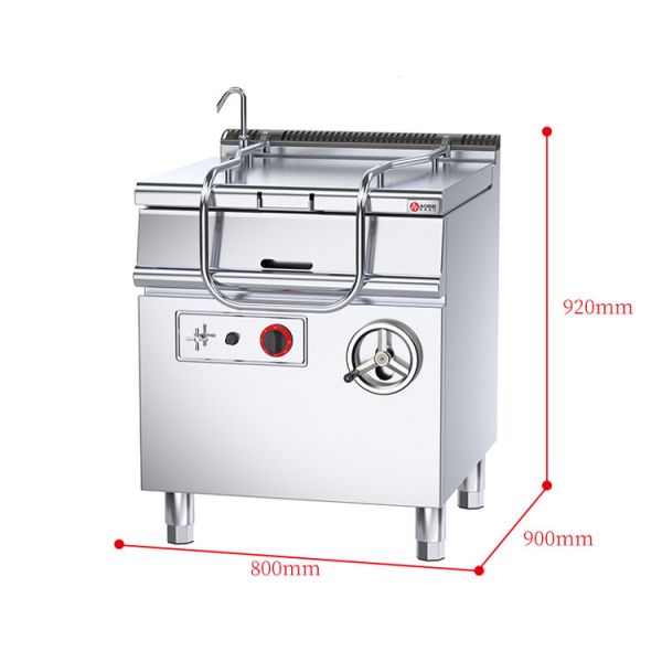 Multifunction Stainless Steel 80L Gas Cooking Machine for Commercial Restaurant/Kitchen