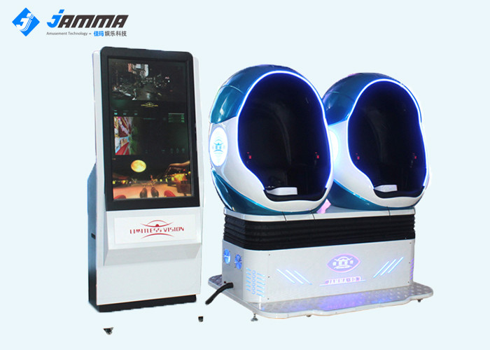 360 Rotation Virtual Reality Simulator Two Seats VR Cinema For Amusement Park