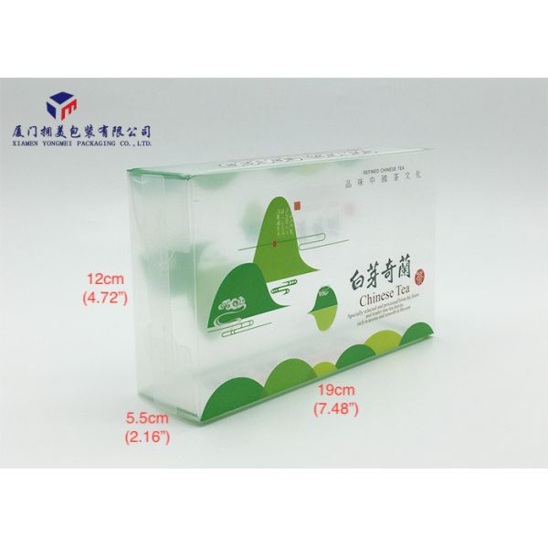 Attractive Custom Printed Plastic Retail Packaging Boxes For Tea Gift 19X5.5X12cm