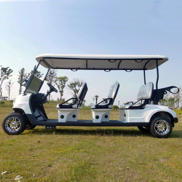 30km/H - 50km/h 4 Wheel Electric Golf Cart Lithium Battery 6 Seater Golf Buggy
