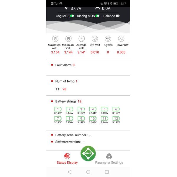 12V 100AH RV Lithium Ion Battery With Bluetooth BMS