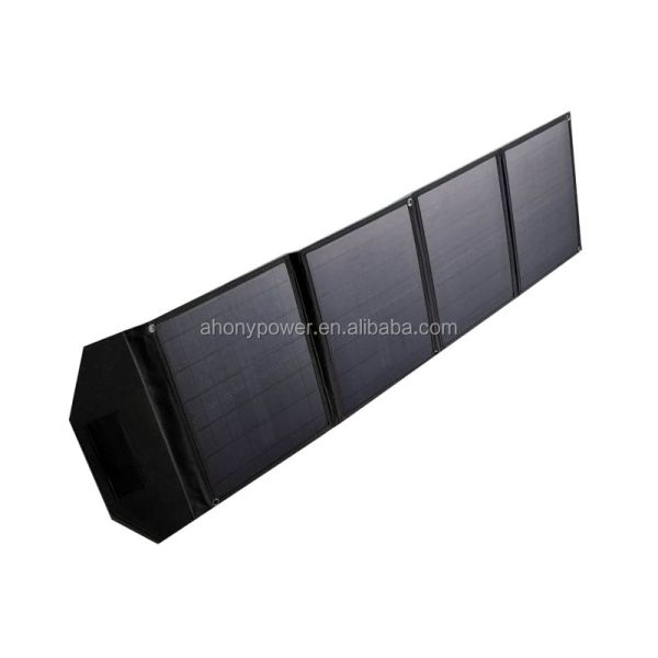 12V 80W Portable Lightweight Folding Solar Panels For Camping With PWM Controller