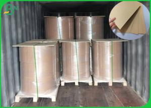 China Unbleached Wood Pulp Kraft Liner Board 250GSM 300GSM For Pack Box wholesale