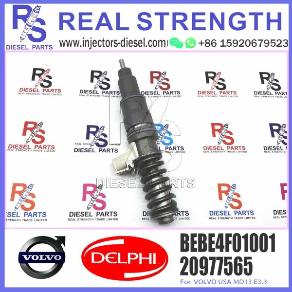 BEBE4F04001 Diesel fuel injector 20977565; MD13 E3.3 injector nozzle BEBE4F01101, BEBE4F01102 Common rail injector