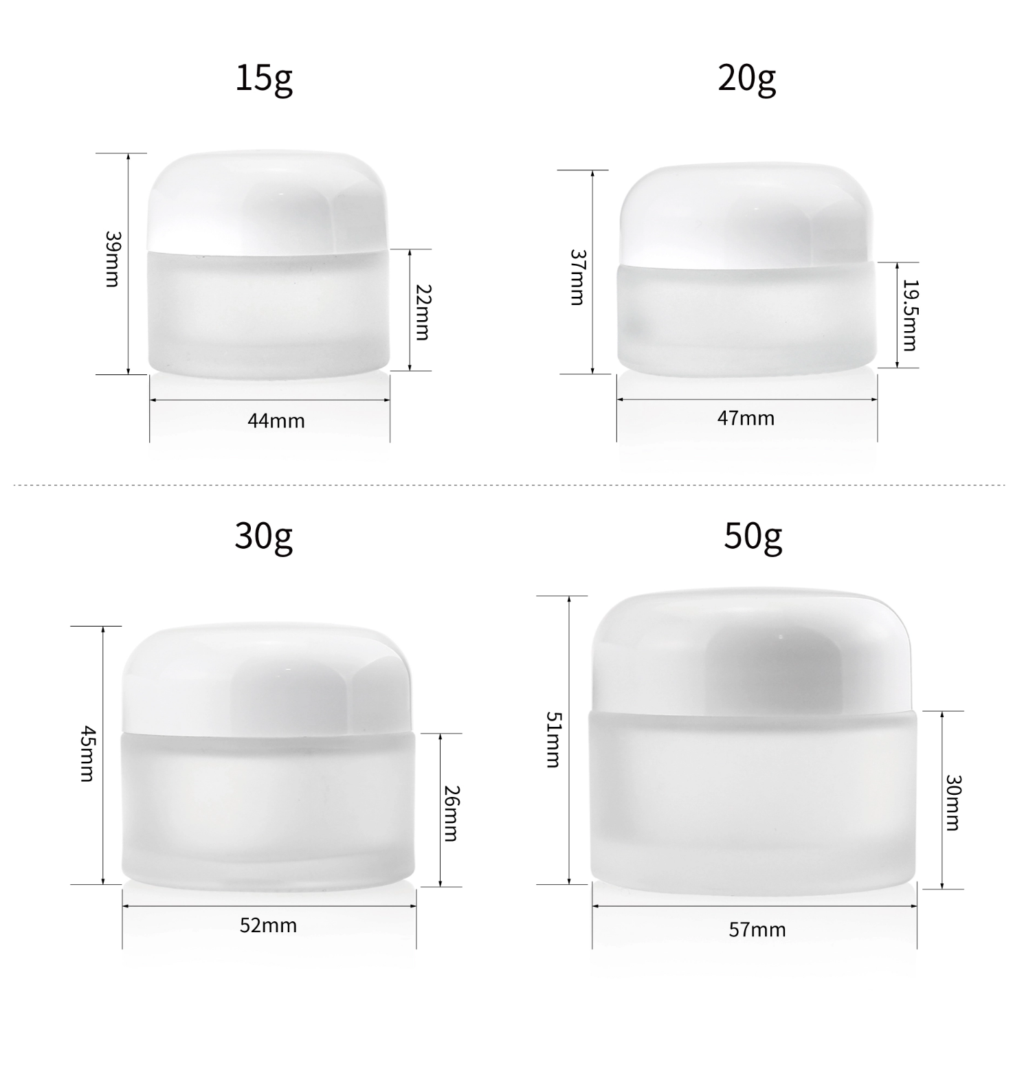 Manufacturer Custom Cream Packaging Glass 30ml Purple Cream Glass Jar For Cosmetic