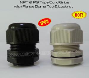China IP68 / IP69K Plastic Cord Grips (Cable Glands) with PG and NPT Threads on sale