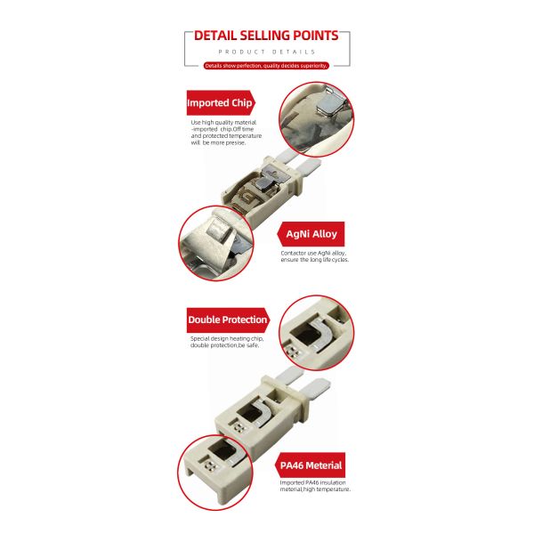 HC02-B Bimetal Motor Overload Protector 1-30A Adjustable Thermal Cutoff Switch for Power Liftgate Motor