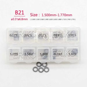 ERIKC Injector Shim B21 Common Rail Adjustment Shim Gasket Kit Size 1.20mm-1