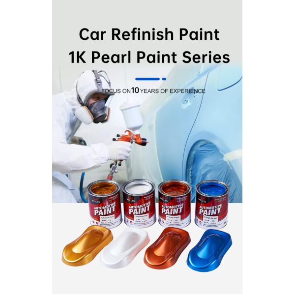 Acrylic Pearlescent Car Paint High Color Saturation 1K Fine Red Pearl Metallic Car Paint Automotive Thinner