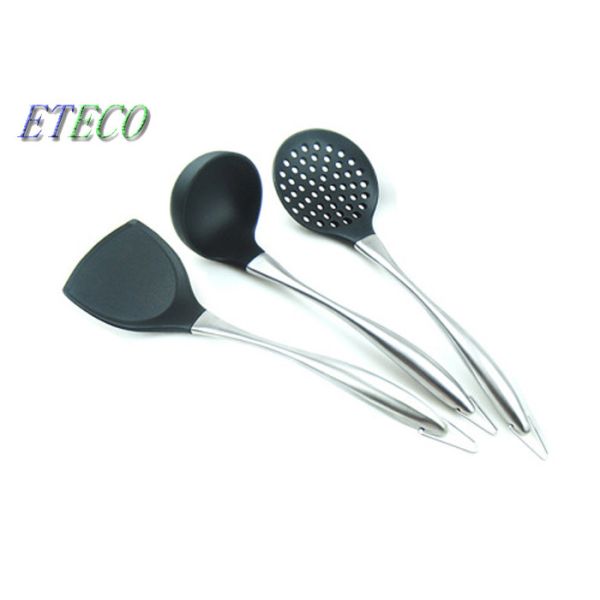 Quality 3 Piece Silicone Cooking Utensils Set , Eco Friendly Kitchen Utensils for sale